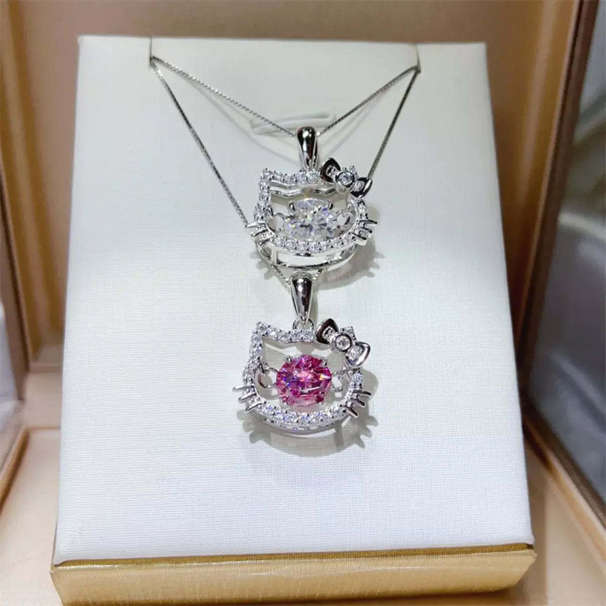 2 Carat Moissanite 925 Sterling Pendant Silver - Trendsi - Flyclothing LLC