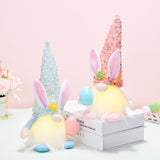 Easter Sequin Pointed Hat Faceless Gnome - Trendsi