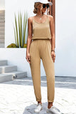 Scoop Neck Spaghetti Strap Jumpsuit - Trendsi
