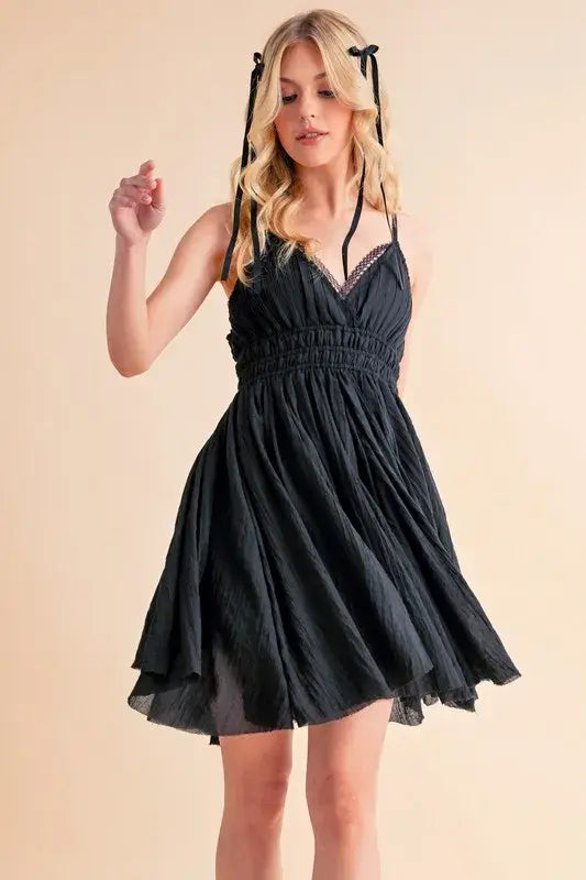 Aemi+Co Lace Detail Mini Cami Dress - Trendsi - Flyclothing LLC