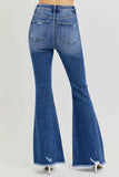RISEN Full Size High Rise Distressed Raw Hem Flare Jeans - Trendsi - Flyclothing LLC