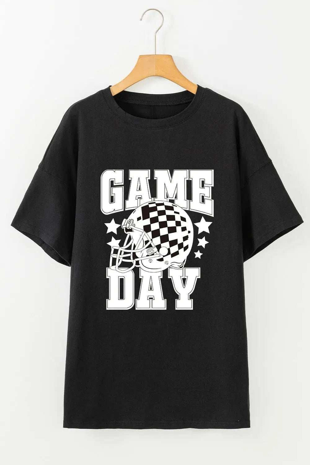 GAME DAY Round Neck Short Sleeve T-Shirt - Trendsi - Flyclothing LLC