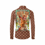 Baha Ranch Cowgirl Says God Bless Western Button Up Shirt