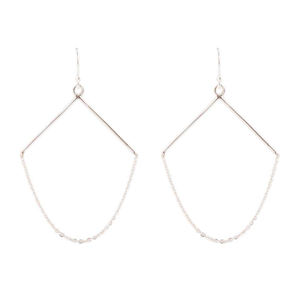 Chained Up Sterling Silver Earrings - Barse Jewelry - Flyclothing LLC