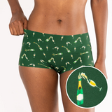 The Champagne Showers | New Years Women’s Seamless Boyshort - Shinesty - Flyclothing LLC