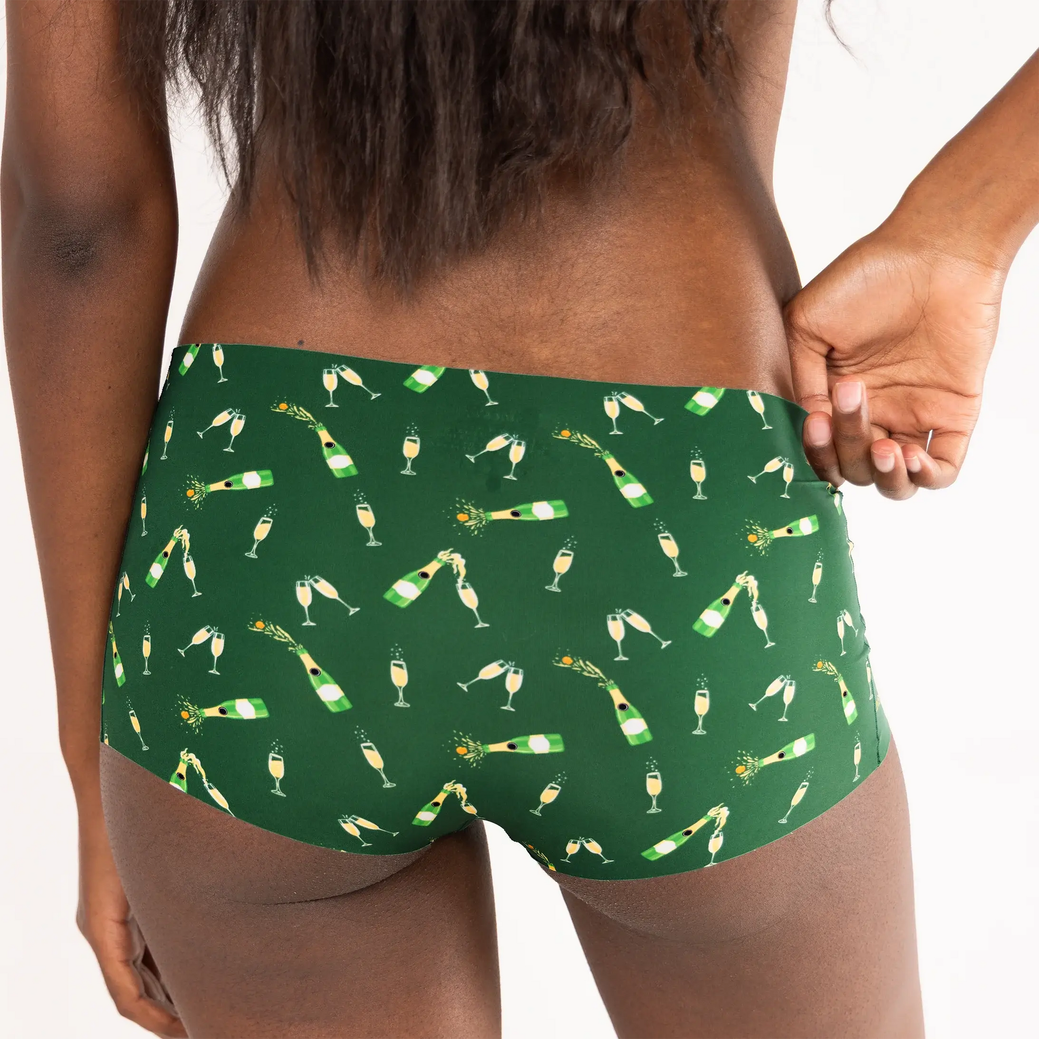 The Champagne Showers | New Years Women’s Seamless Boyshort - Shinesty - Flyclothing LLC
