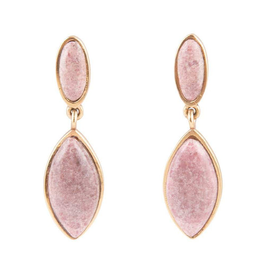 Champion Double Drop Rhodonite Earrings - Barse Jewelry - Flyclothing LLC
