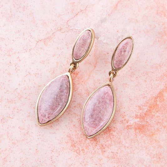 Champion Double Drop Rhodonite Earrings - Barse Jewelry - Flyclothing LLC