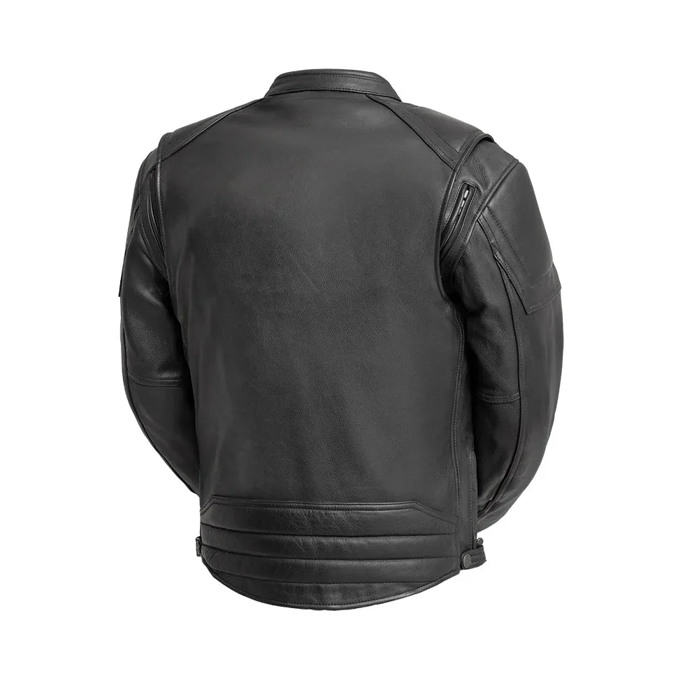Chaos - Men's Leather Motorcycle Jacket - First Manufacturing Company - Flyclothing LLC