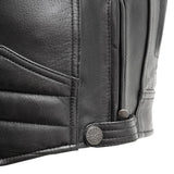 Chaos - Men's Leather Motorcycle Jacket - First Manufacturing Company - Flyclothing LLC