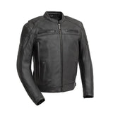 Chaos - Men's Leather Motorcycle Jacket - First Manufacturing Company - Flyclothing LLC