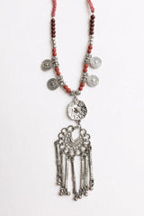 Charm Medallion with Back Lariat Necklace - Boho Clothing and Accessories - Flyclothing LLC