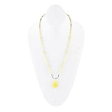 Chartruese Lemon Jade Long Pendant Necklace - Barse Jewelry - Flyclothing LLC