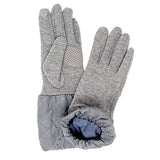 Chevron Cuff Gloves Solid Quilted Tris Smart Touch Gloves - Madeline Love - Flyclothing LLC