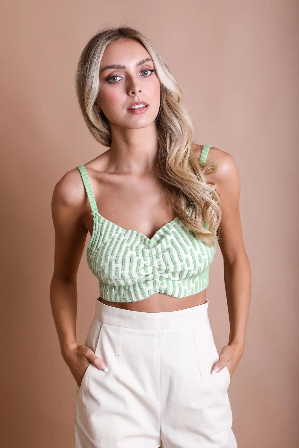 Chic Mod Lines Contour Brami - Boho Clothing and Accessories - Flyclothing LLC