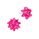 Christmas Gift Bow Charm Present Stud Earrings - Madeline Love - Flyclothing LLC