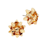 Christmas Gift Bow Charm Present Stud Earrings - Madeline Love - Flyclothing LLC