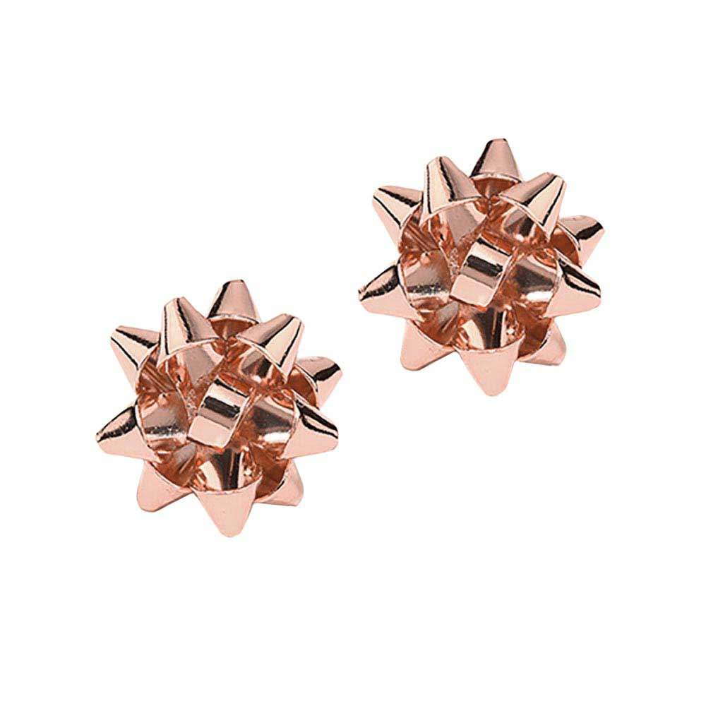 Christmas Gift Bow Stud Earrings - Madeline Love - Flyclothing LLC