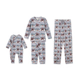 Cowboy Christmas Family Matching Soft Bamboo Pajamas - Tesa Babe - Flyclothing LLC