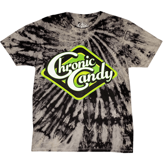 Chronic Candy T-Shirt - Black Tie Dye - Get Down Art