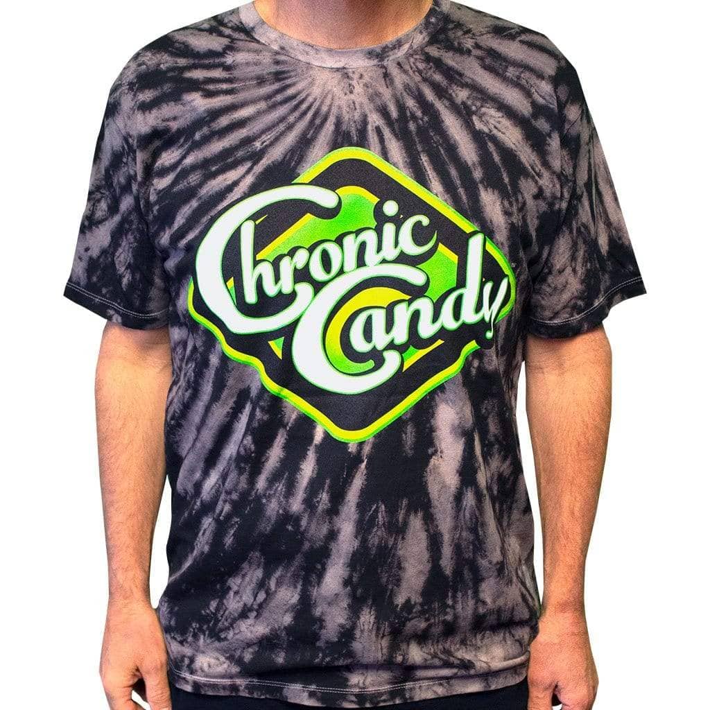 Chronic Candy T-Shirt - Black Tie Dye - Get Down Art
