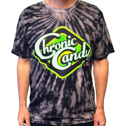 Chronic Candy T-Shirt - Black Tie Dye - Get Down Art
