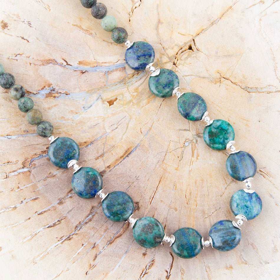 Chrysocolla Chunky Necklace - Barse Jewelry - Flyclothing LLC