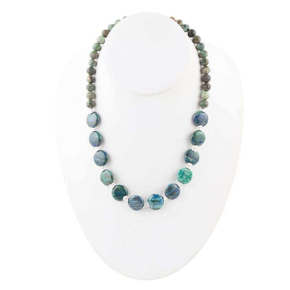 Chrysocolla Chunky Necklace - Barse Jewelry - Flyclothing LLC