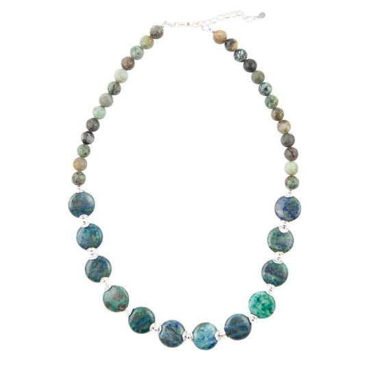 Chrysocolla Chunky Necklace - Barse Jewelry - Flyclothing LLC