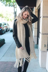 Chunky Oversized Pocket Scarf - Boho Clothing and Accessories - Flyclothing LLC