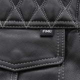 Cinder Men's Cafe Style Leather Jacket - First Manufacturing Company - Flyclothing LLC
