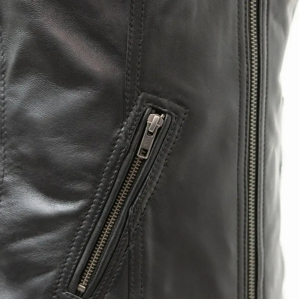Cindy - Women's Motorcycle Sheepskin Vest - First Manufacturing Company - Flyclothing LLC