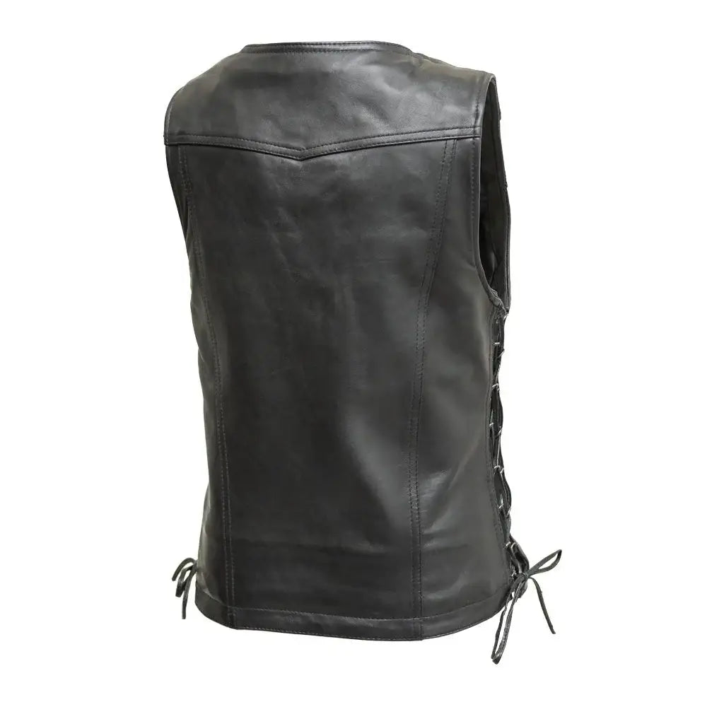 Cindy - Women's Motorcycle Sheepskin Vest - First Manufacturing Company - Flyclothing LLC