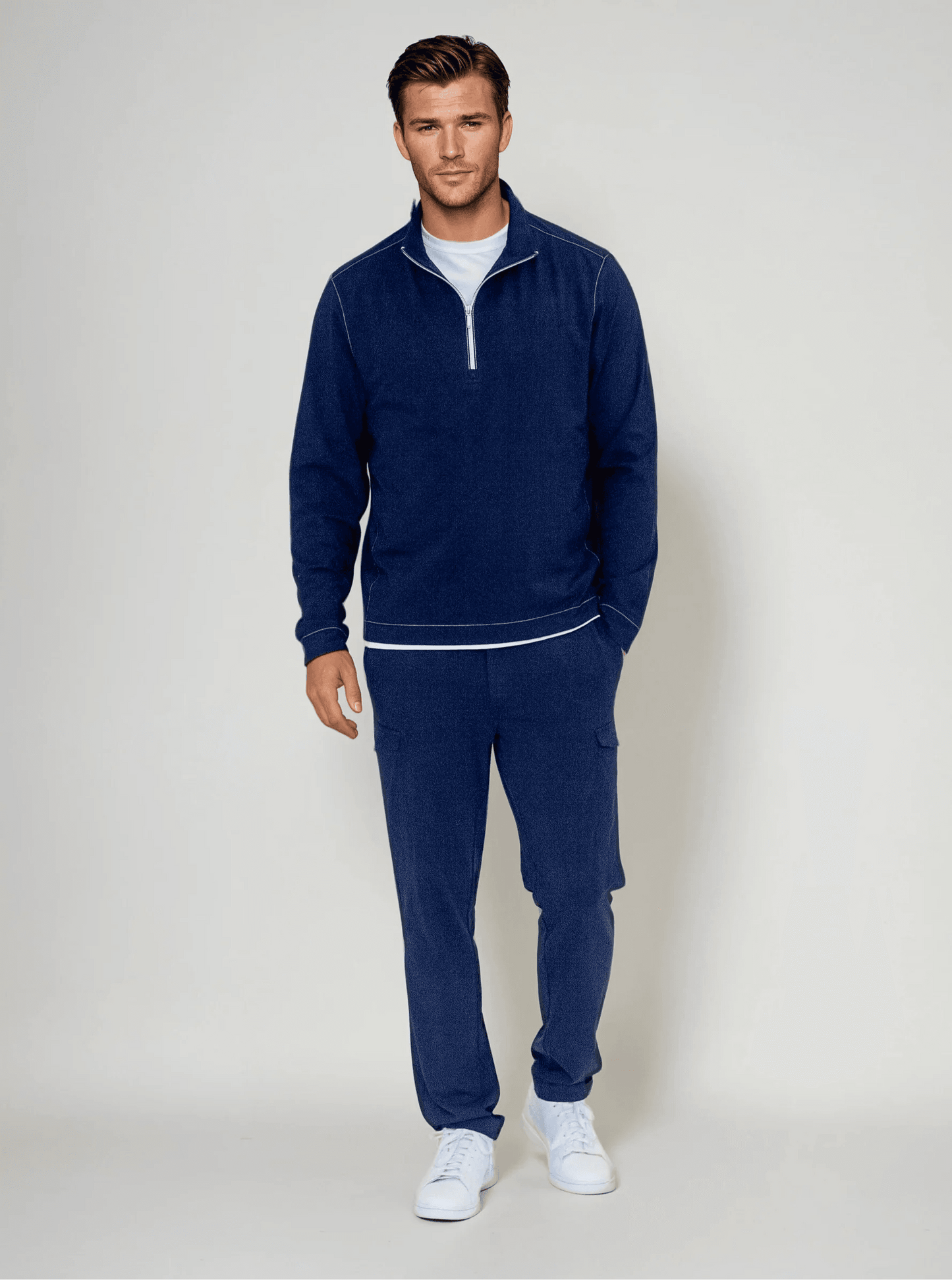 Buki Cinqo Travel Half Zip - Navy - Buki - Flyclothing LLC