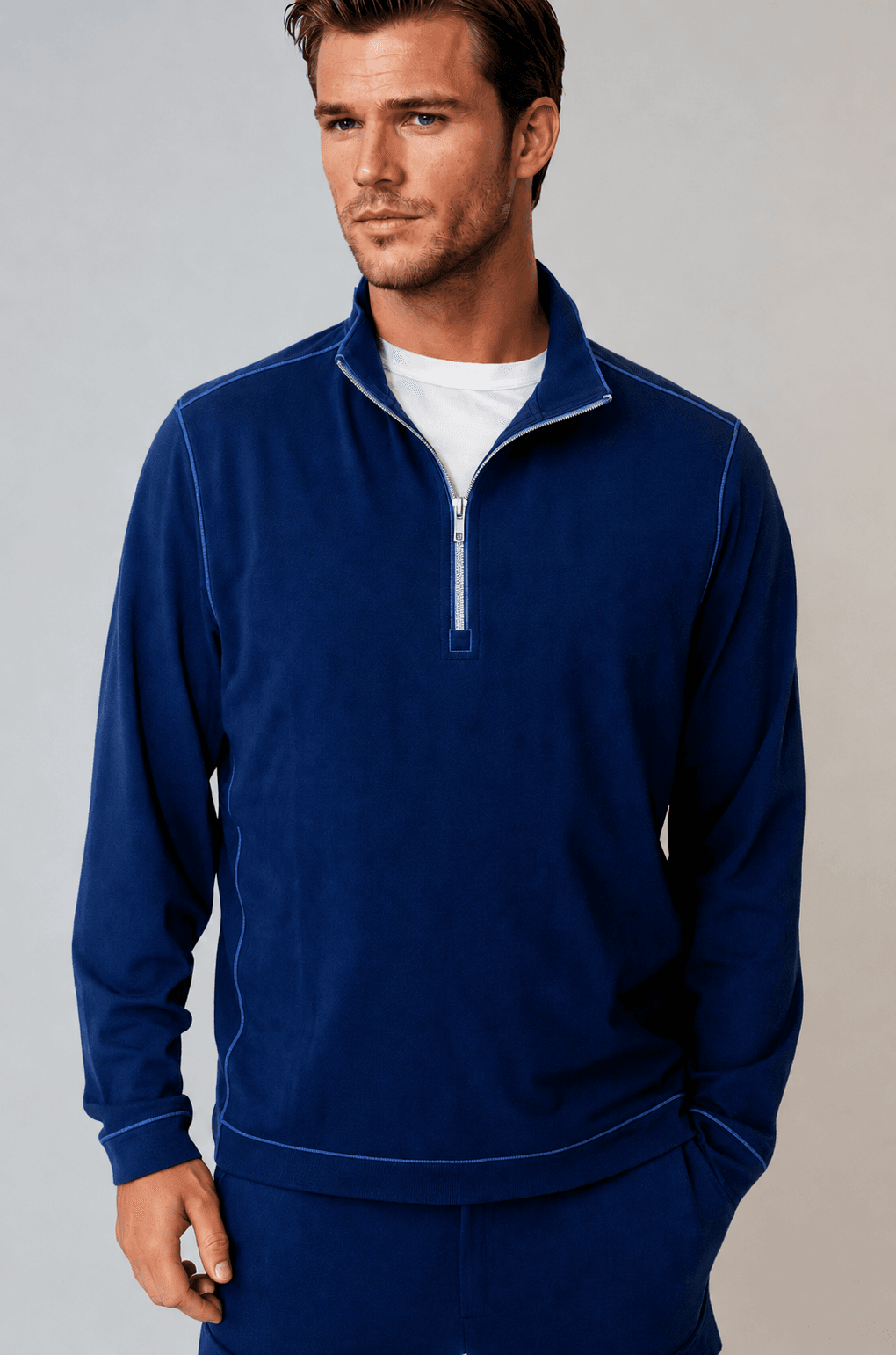 Buki Cinqo Travel Half Zip - Navy - Buki - Flyclothing LLC