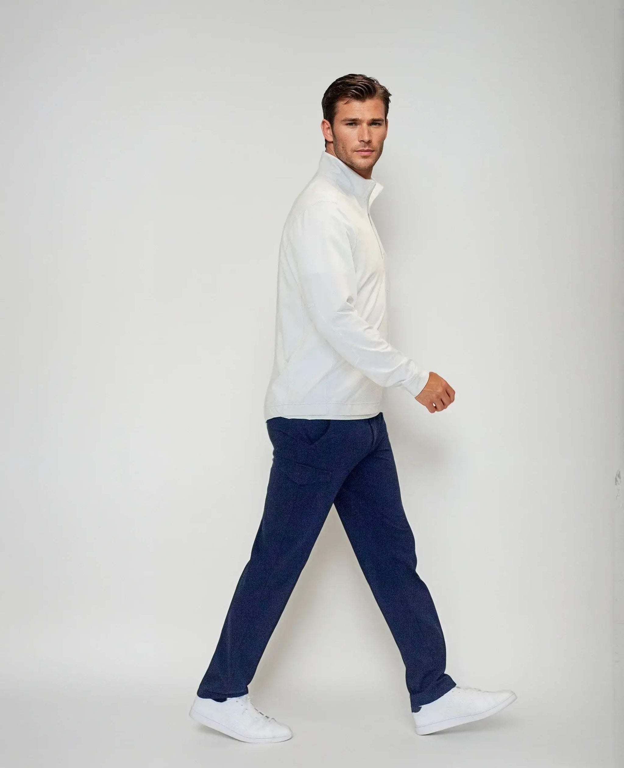 Buki Cinqo Travel Half Zip - White - Buki - Flyclothing LLC