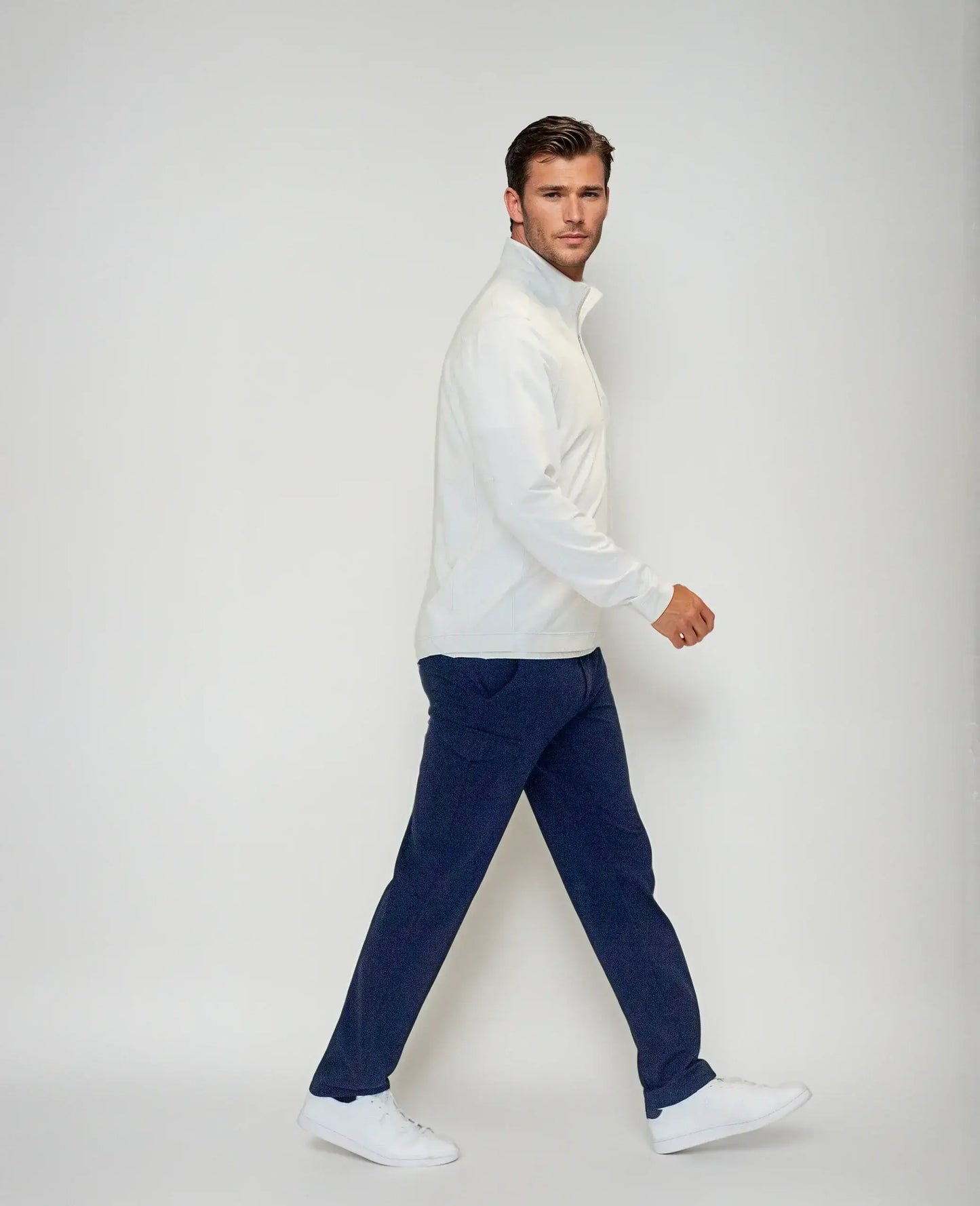 Buki Cinqo Travel Half Zip 2-Pack - Navy/White - Buki - Flyclothing LLC