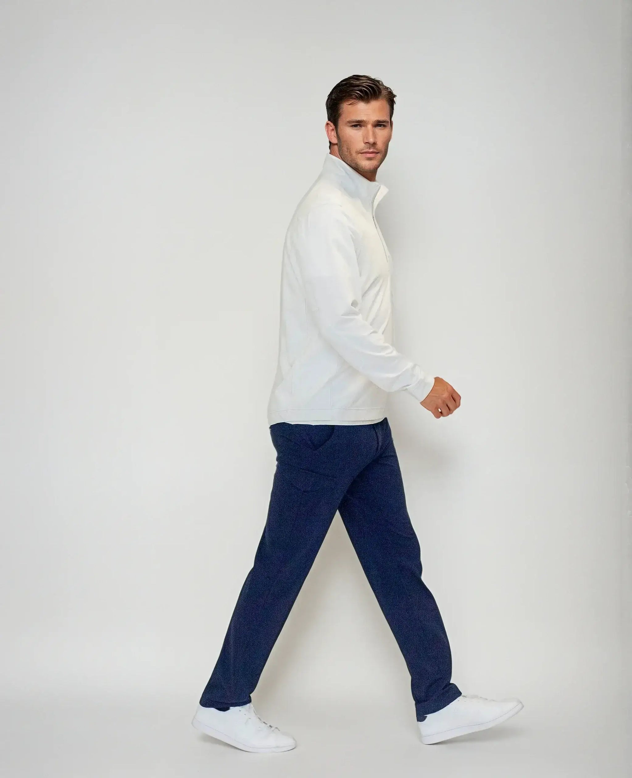 Buki Cinqo Travel Half Zip 2-Pack - Navy/White - Buki - Flyclothing LLC