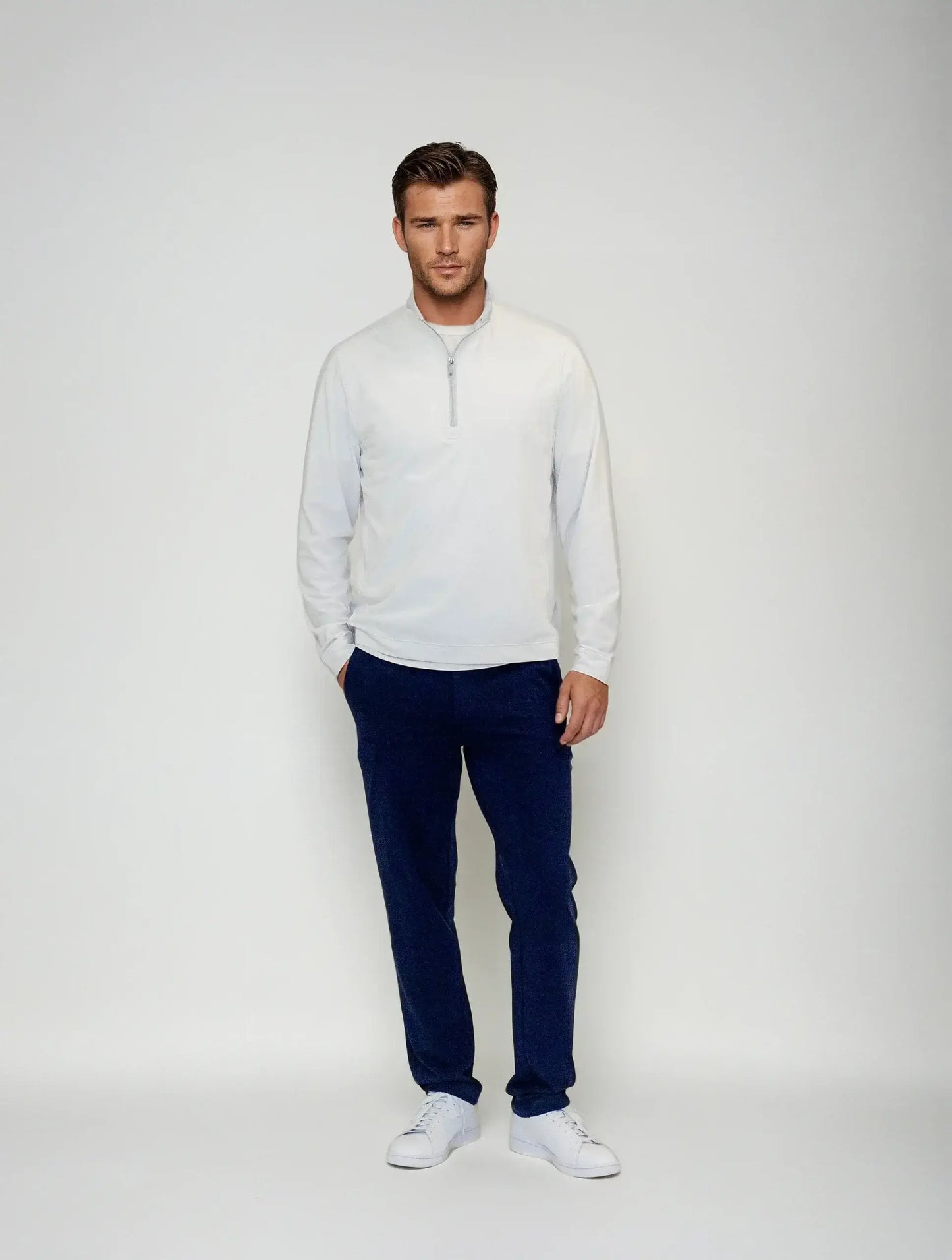 Buki Cinqo Travel Half Zip 2-Pack - Navy/White - Buki - Flyclothing LLC