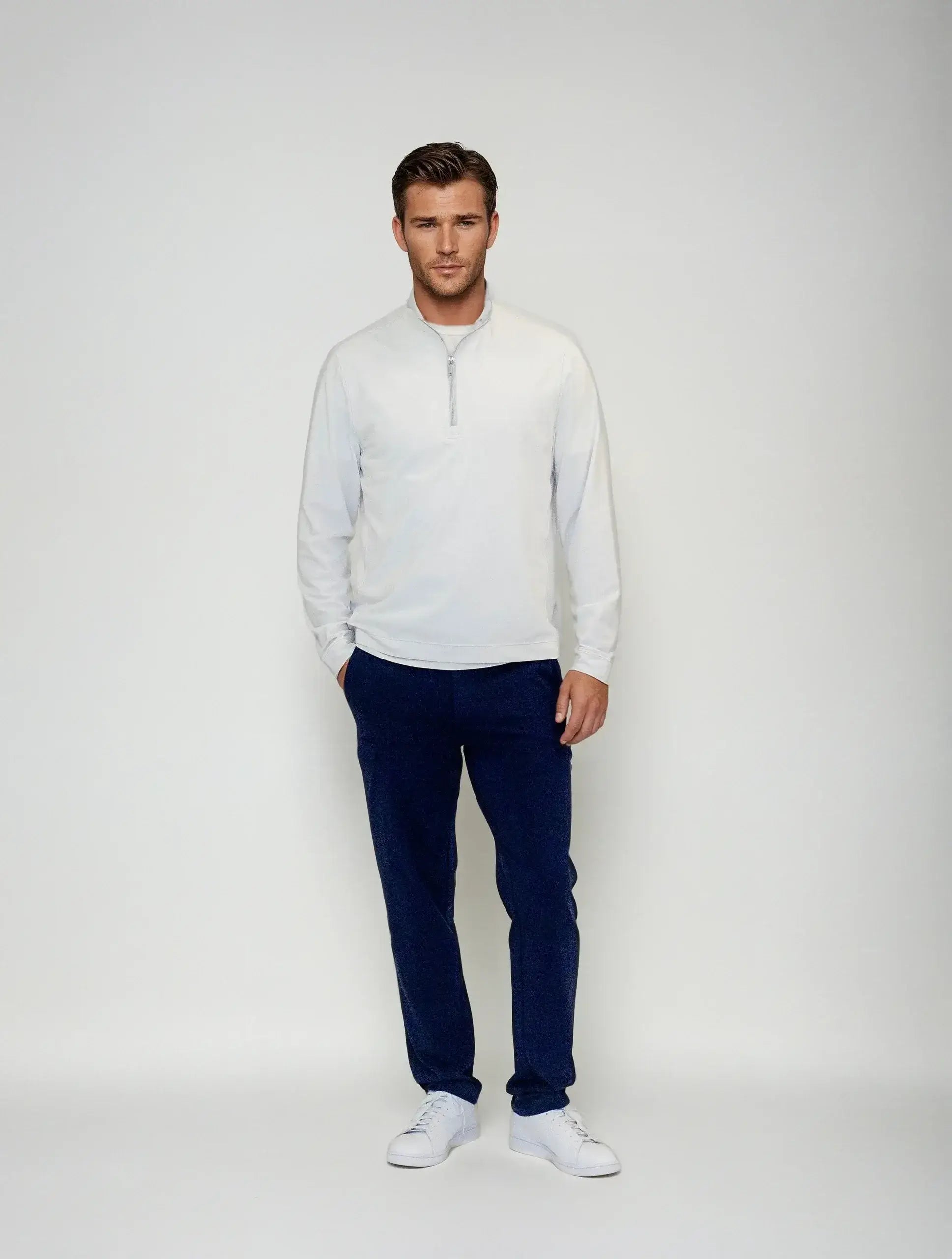 Buki Cinqo Travel Half Zip 2-Pack - Navy/White - Buki - Flyclothing LLC
