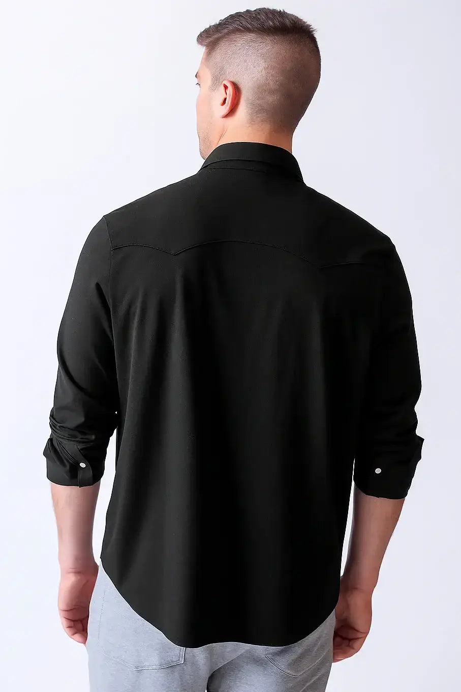 Buki’s Cinqo Western Tech Shirt - Black - Buki - Flyclothing LLC