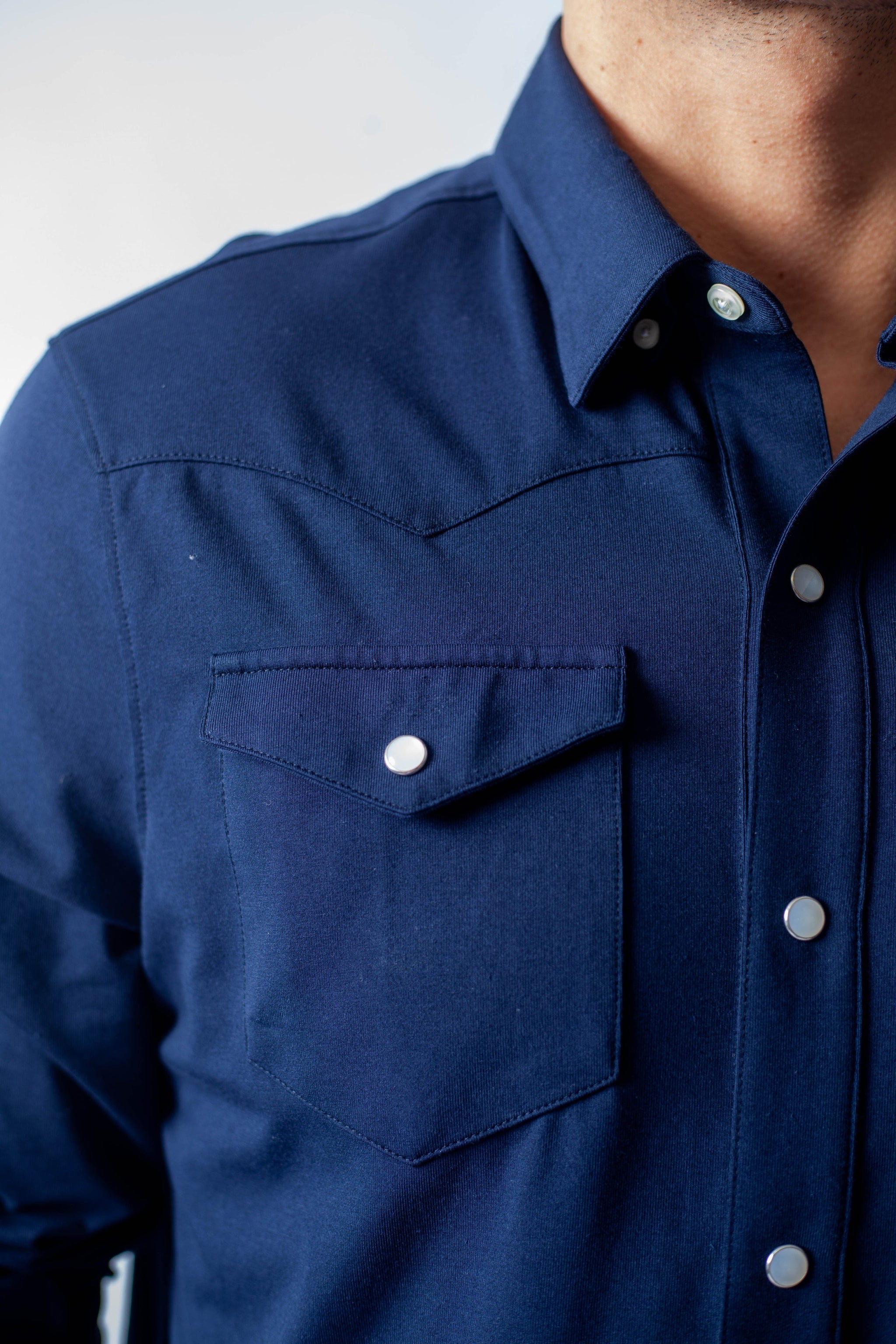 Buki’s Cinqo Western Tech Shirt - Navy - Buki - Flyclothing LLC