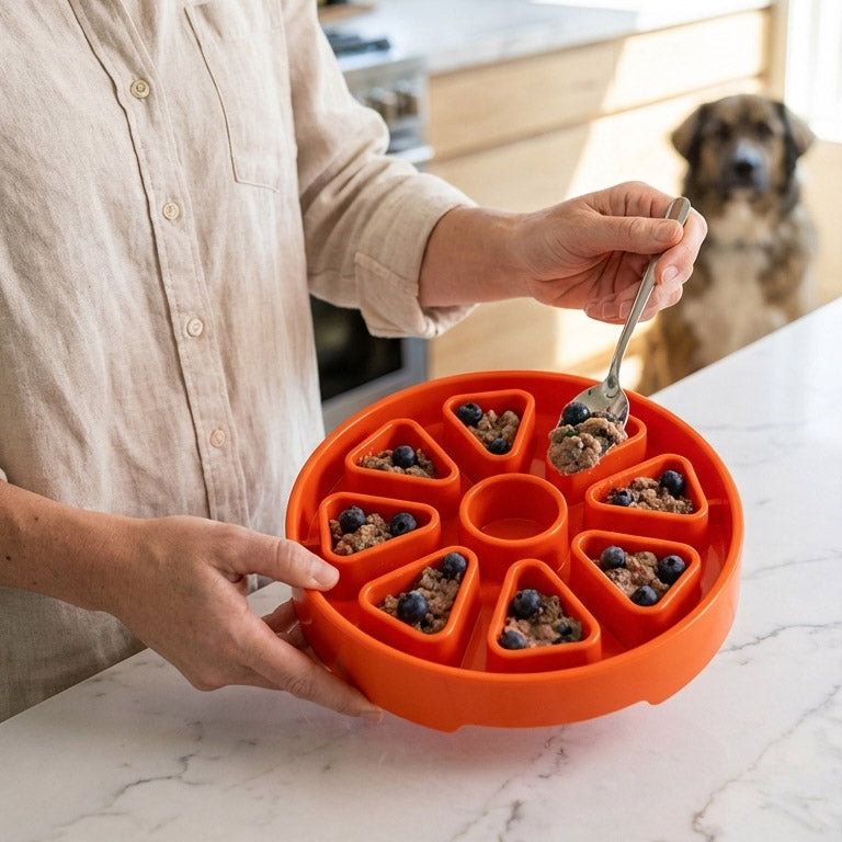 Citrus Softie eTray Shallow Slow Feeder Dog Bowl | USA Made - SodaPup/True Dogs, LLC - Flyclothing LLC