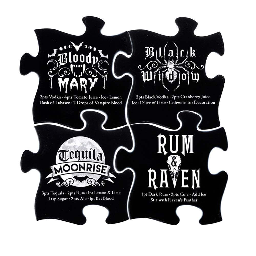 Spooky Cocktail Coaster Set - Alchemy of England - Flyclothing LLC