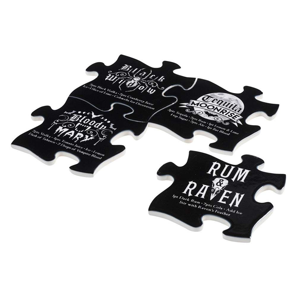 Spooky Cocktail Coaster Set - Alchemy of England - Flyclothing LLC