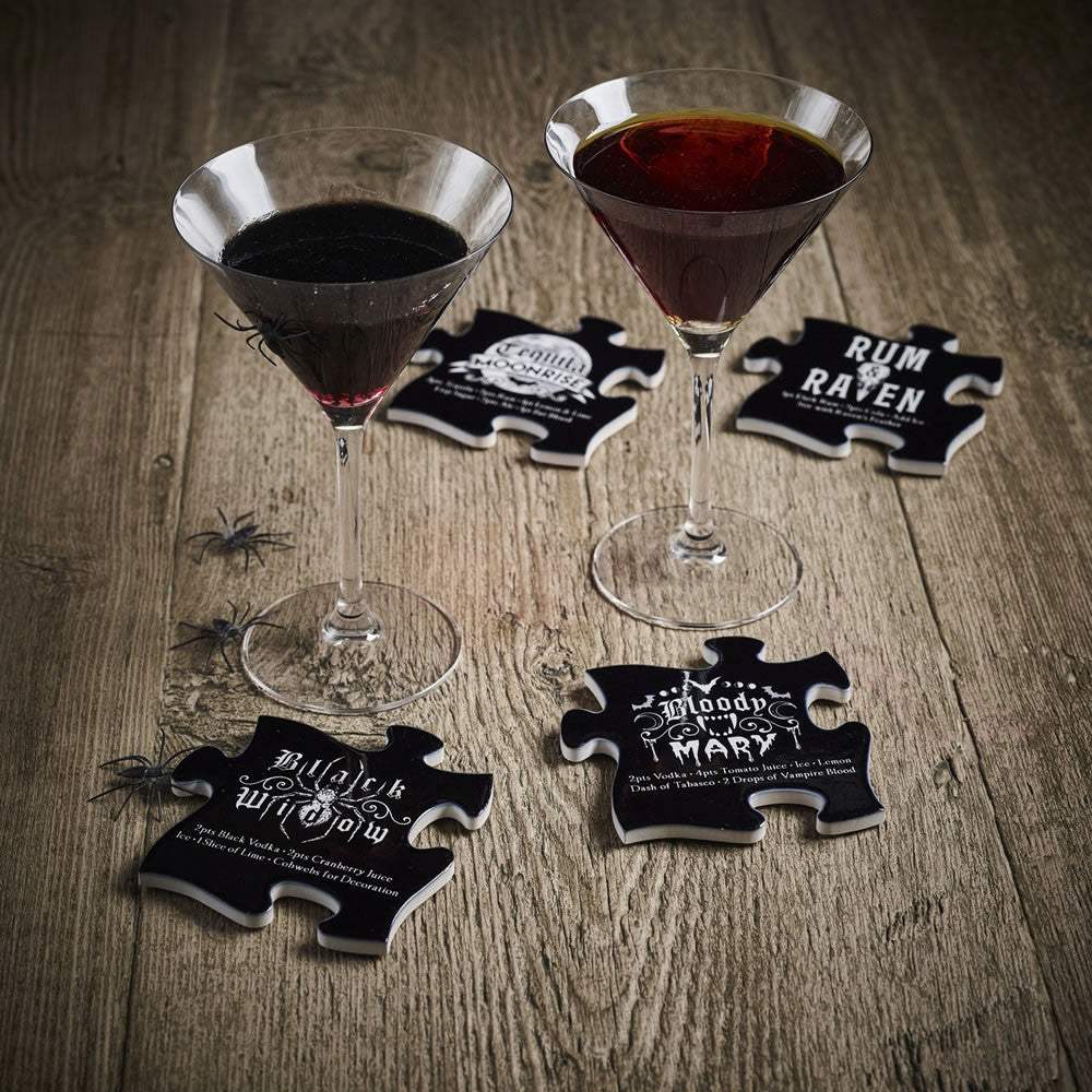 Spooky Cocktail Coaster Set - Alchemy of England - Flyclothing LLC