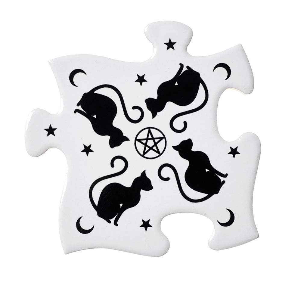 Black Cats Coaster Set - Alchemy of England - Flyclothing LLC