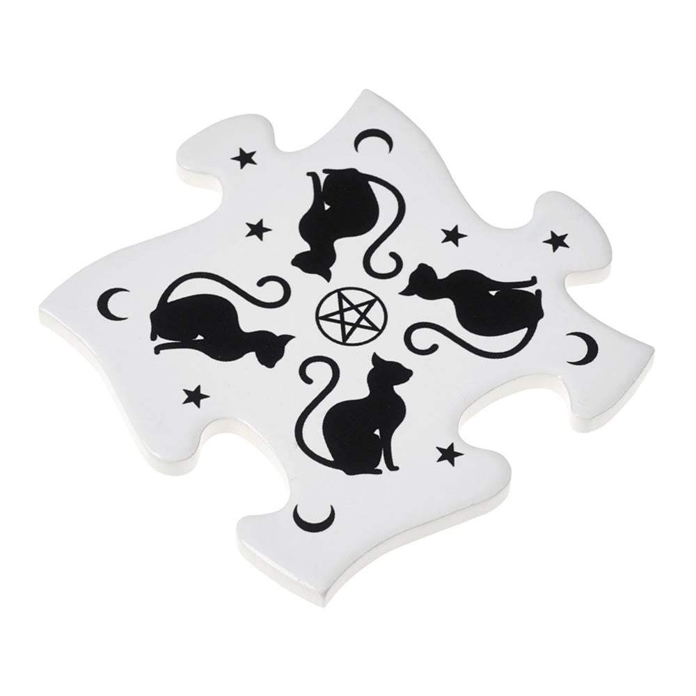 Black Cats Coaster Set - Alchemy of England - Flyclothing LLC