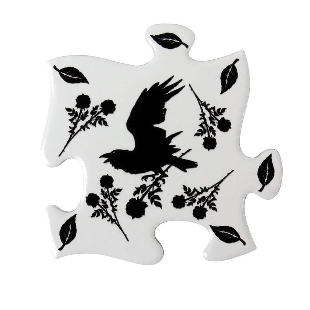 Black Raven & Rose Coaster Set - Alchemy of England - Flyclothing LLC
