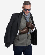 CL3103 (brown) - Men's Handsewn Lamb Shearling Winter Leather Gloves